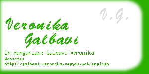 veronika galbavi business card